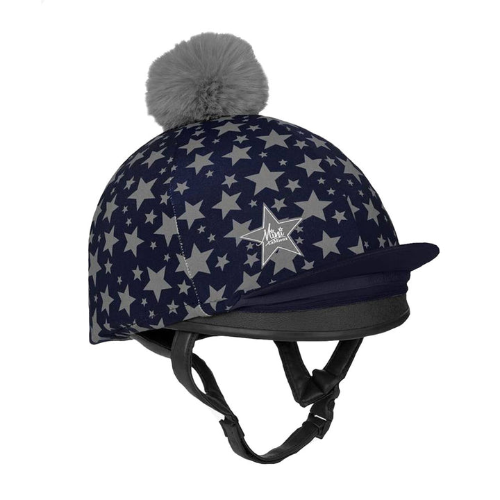 LeMieux Mini Reflective Pom Hat Silk#Indigo