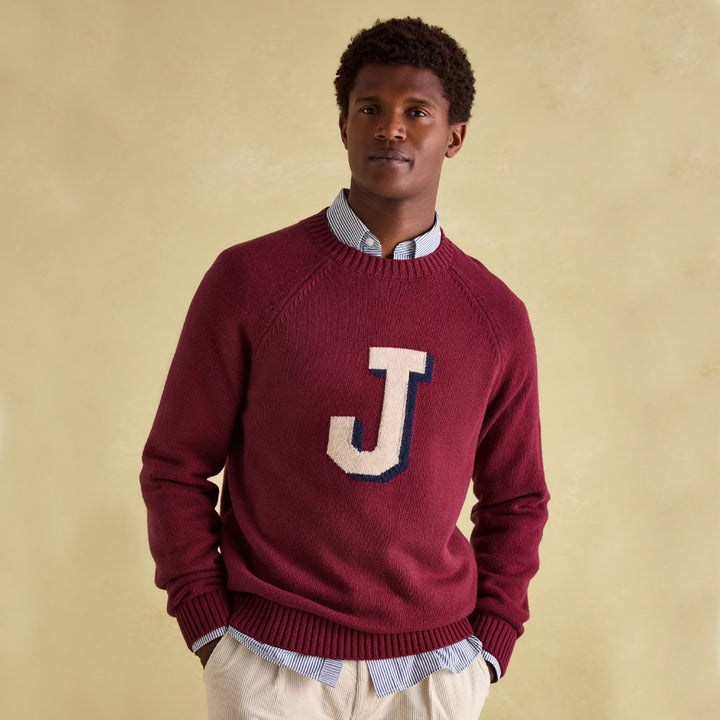 Joules Mens Intarsia Crew Knit Jumper