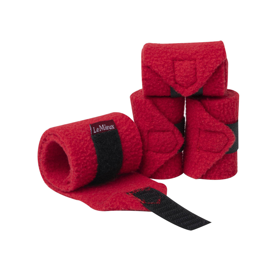 The LeMieux Mini Pony Toy Bandages in Red#Red