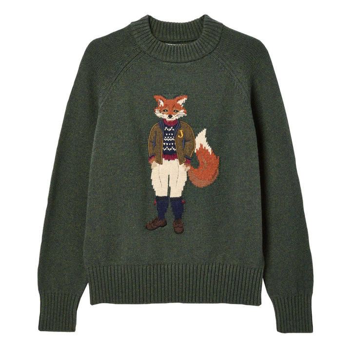 Joules Ladies Jonty Fox Intarsia Knit Jumper