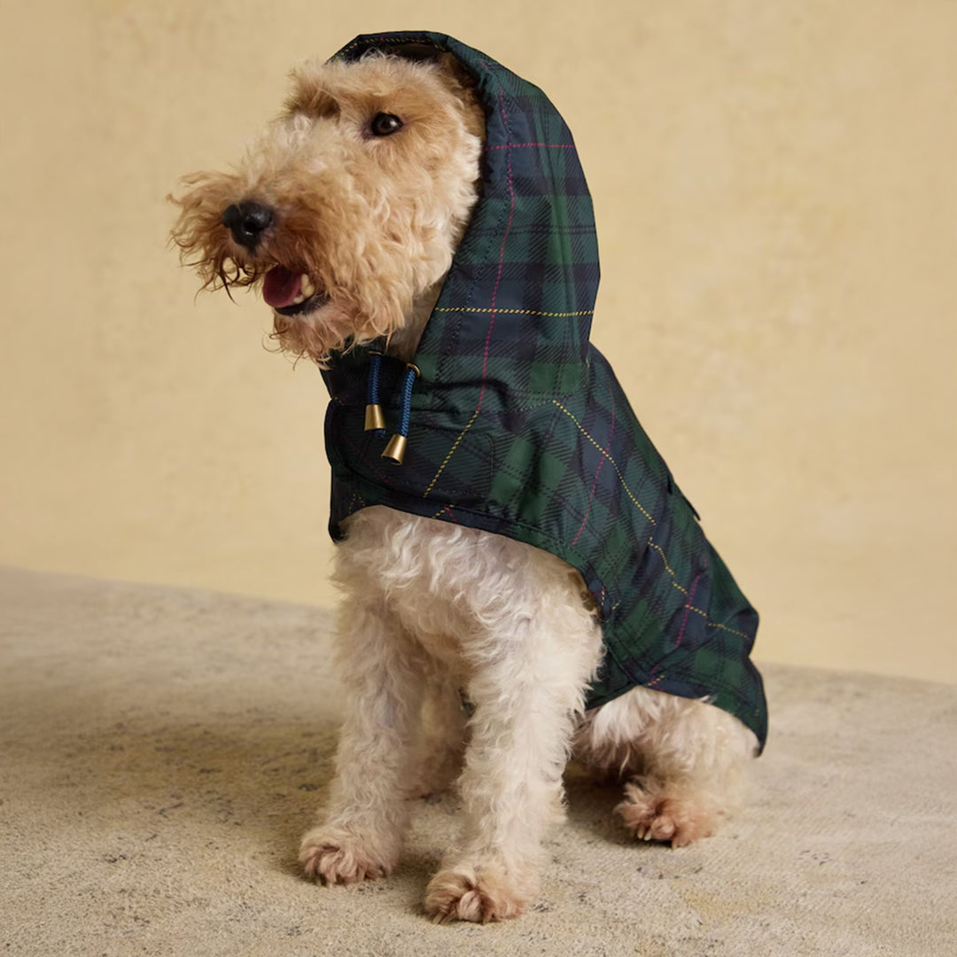 Joules Blackwatch Check Packaway Dog Jacket