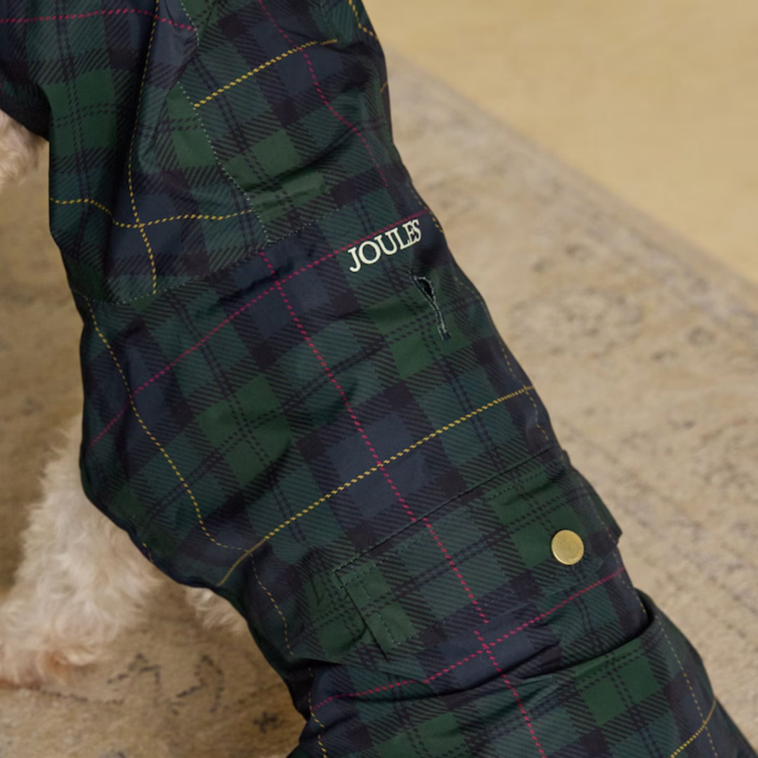 Joules Blackwatch Check Packaway Dog Jacket