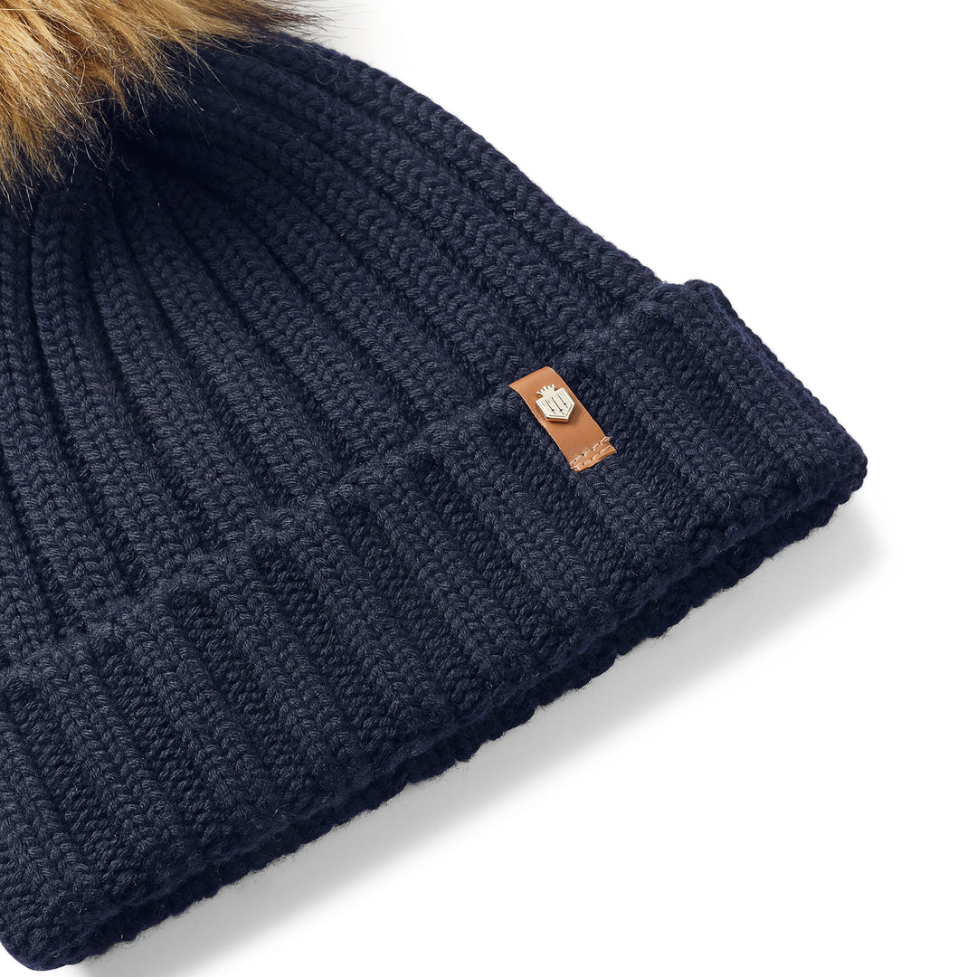Fairfax & Favor Signature Bobble Hat - Navy