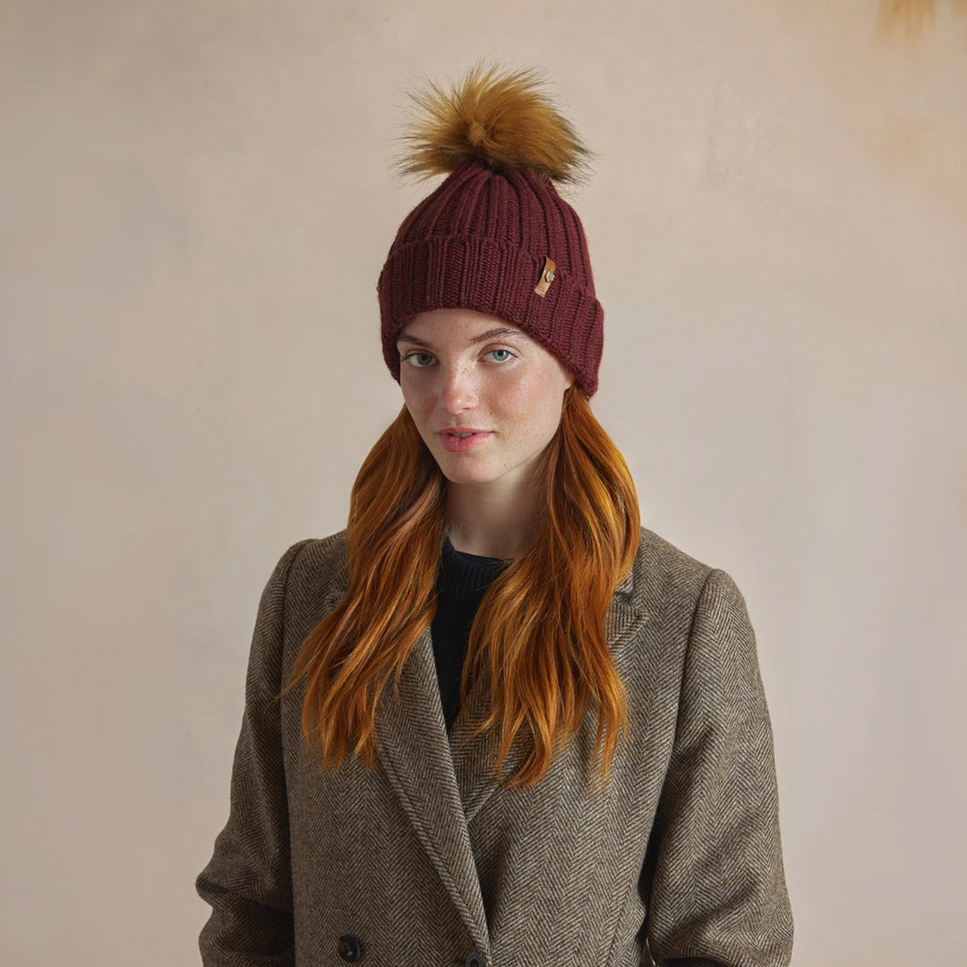 Fairfax & Favor Signature Bobble Hat - Port