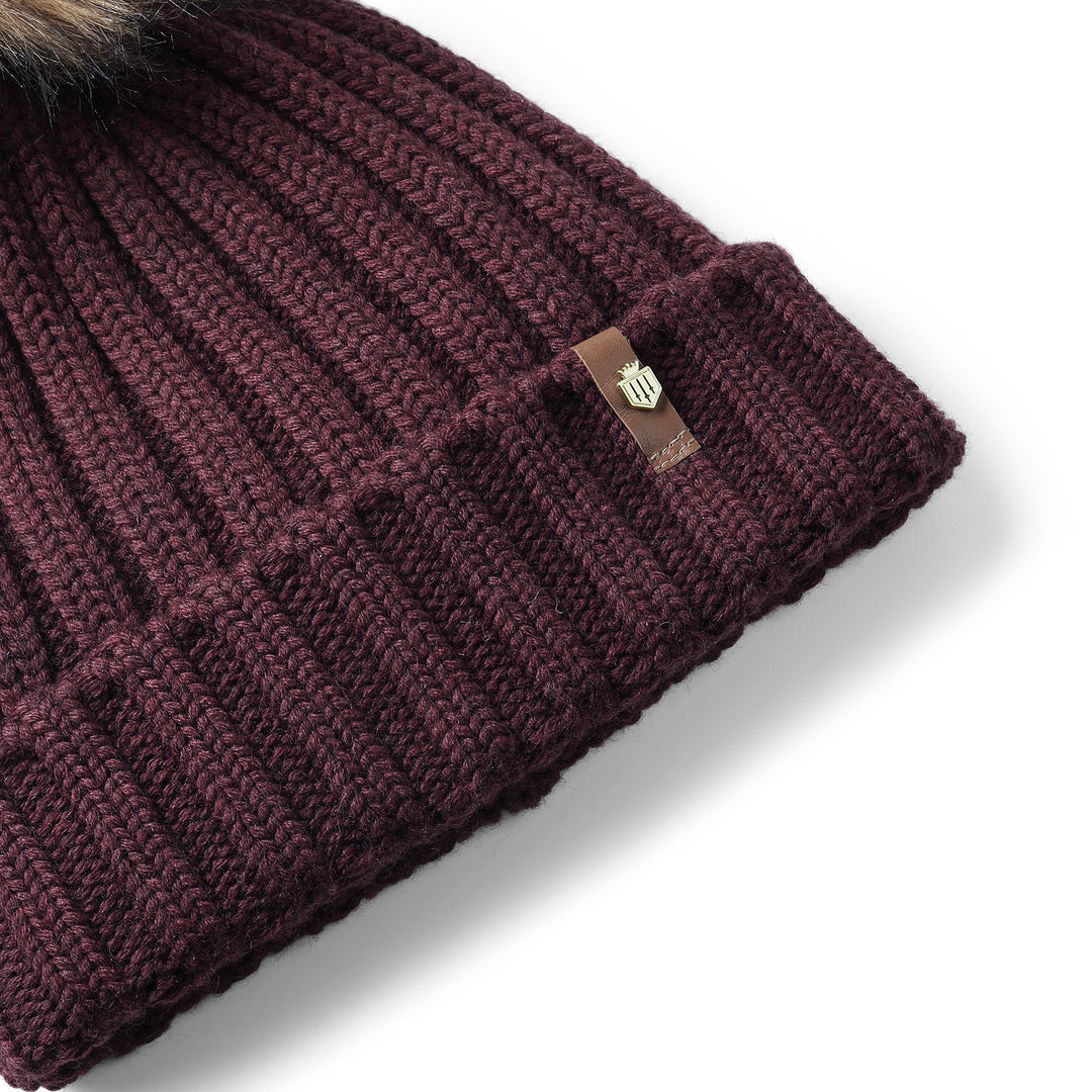 Fairfax & Favor Signature Bobble Hat - Port