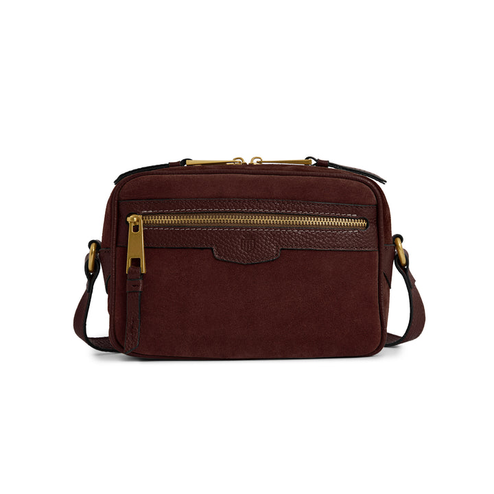 Fairfax & Favor Fulham Cross Body Bag - Port Suede