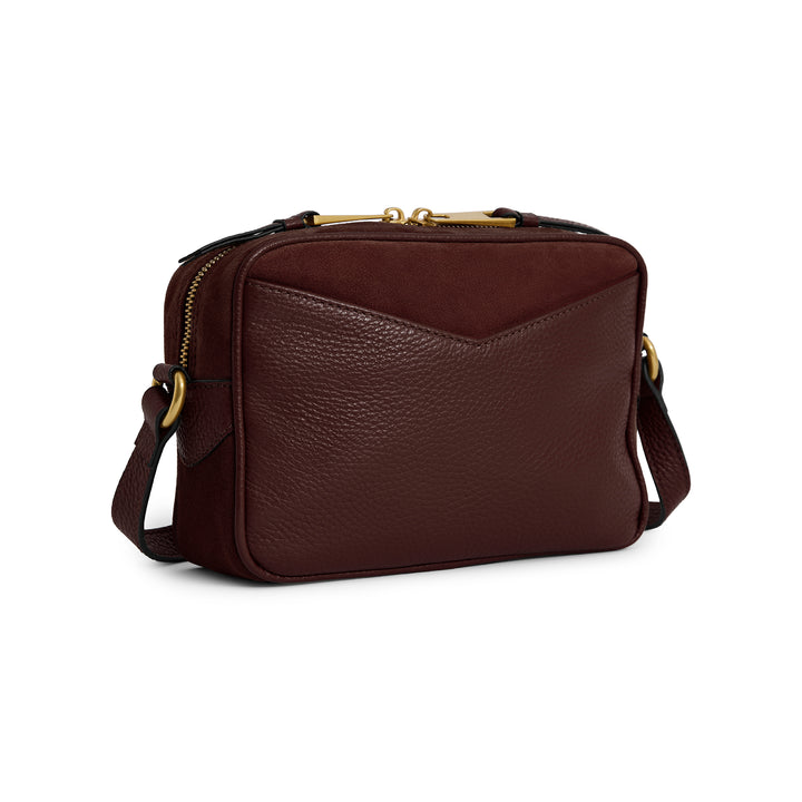 Fairfax & Favor Fulham Cross Body Bag - Port Suede