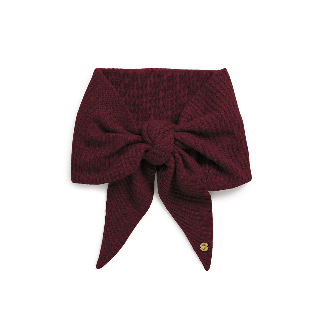 Fairfax & Favor Ladies The Heidi Knitted Scarf - Port