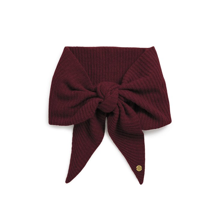 Fairfax & Favor Ladies The Heidi Knitted Scarf - Port