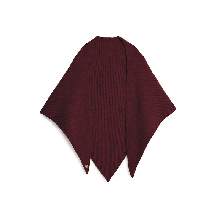 Fairfax & Favor Ladies The Heidi Knitted Scarf - Port
