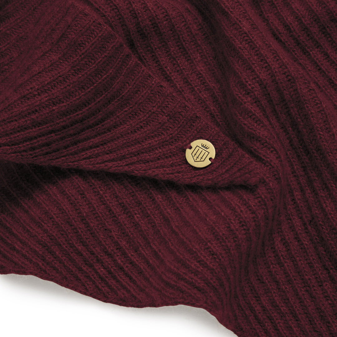 Fairfax & Favor Ladies The Heidi Knitted Scarf - Port