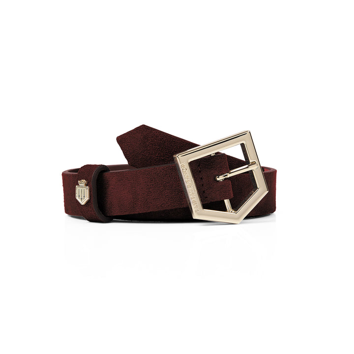 Fairfax & Favor Ladies Sennowe Belt - Port Suede