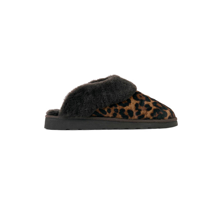 Fairfax & Favor Ladies Glencoe Mule Slipper - Leopard Haircalf