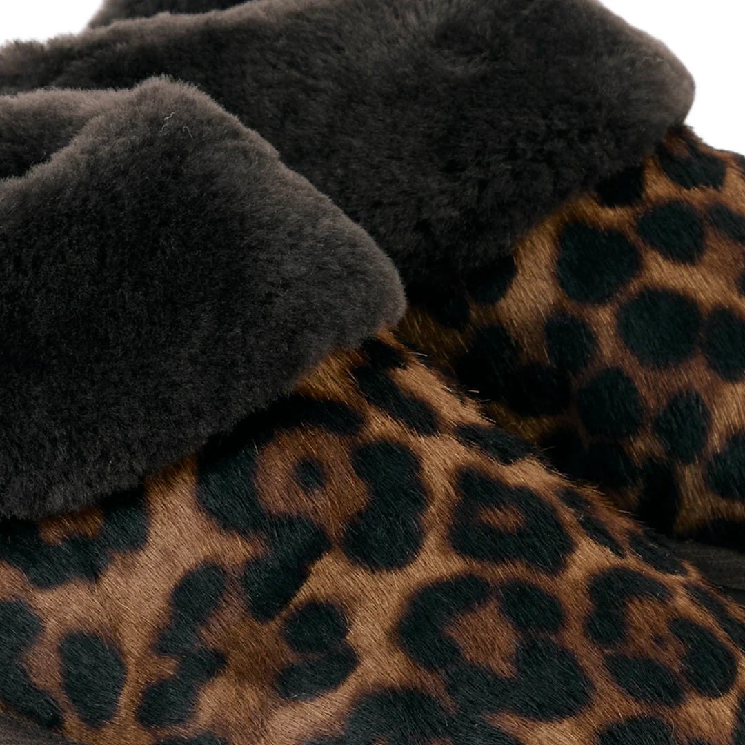 Fairfax & Favor Ladies Glencoe Mule Slipper - Leopard Haircalf