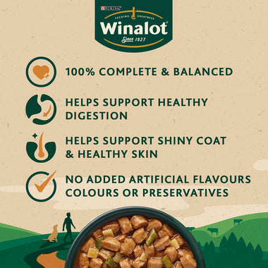 Winalot Perfect Portions Sunday Dinner Collection In Gravy 12x100g