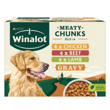 Winalot Perfect Portions Meat Collection In Gravy 12 x 100g