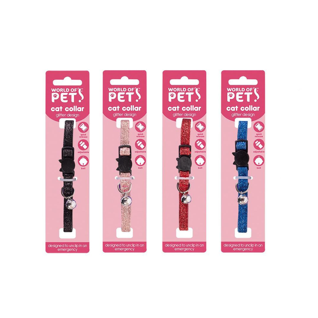 Smart Choice Glitter Cat Collar With Bell