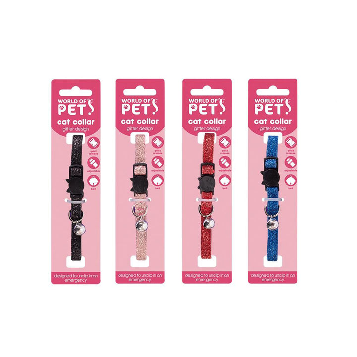 Smart Choice Glitter Cat Collar With Bell
