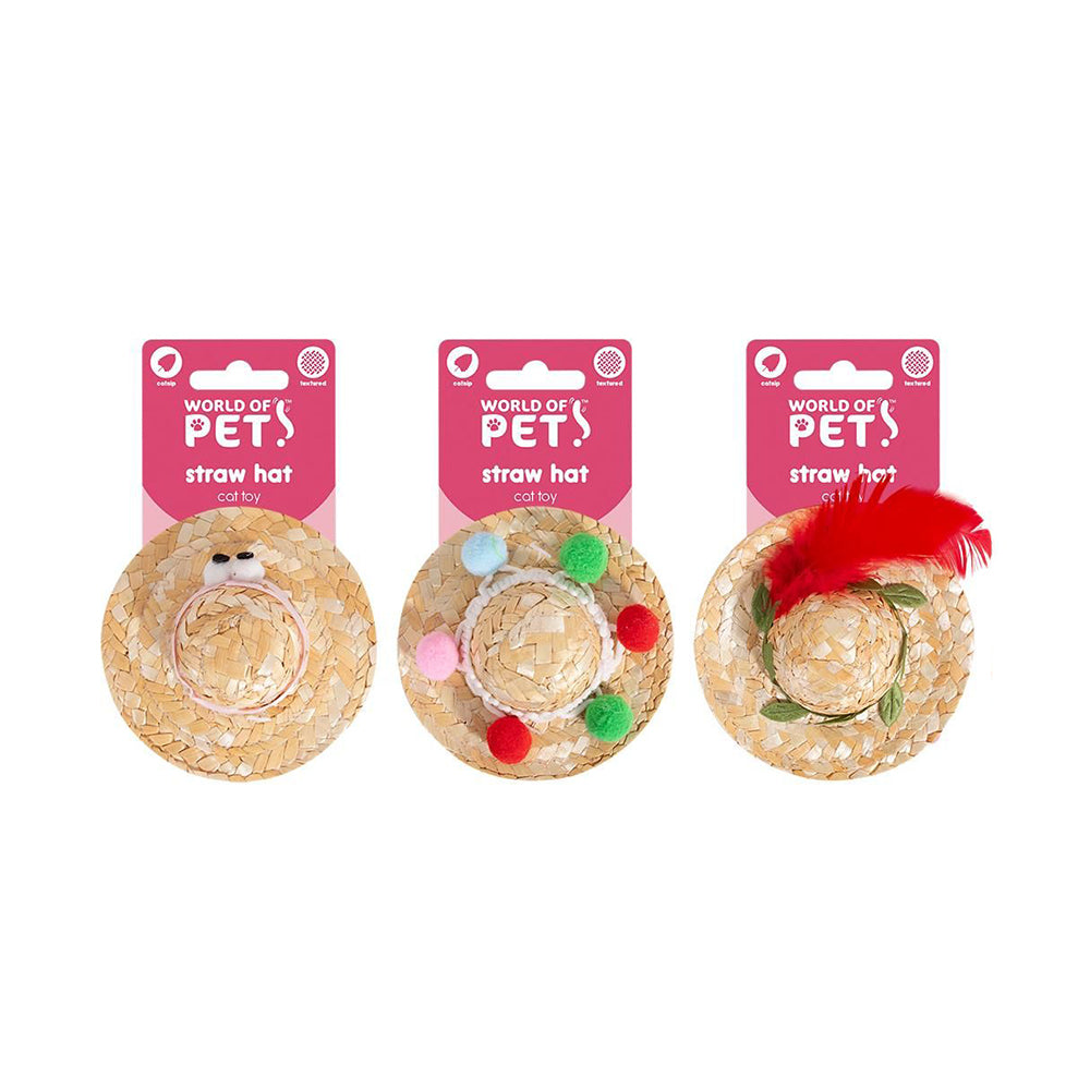 Smart Choice Straw Hat Cat Toy with Catnip