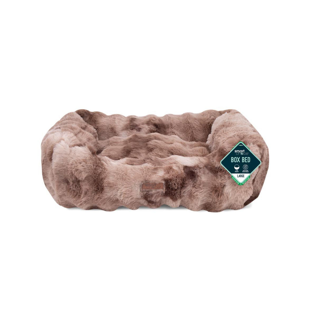 Smart Choice Faux Fur Square Pet Bed