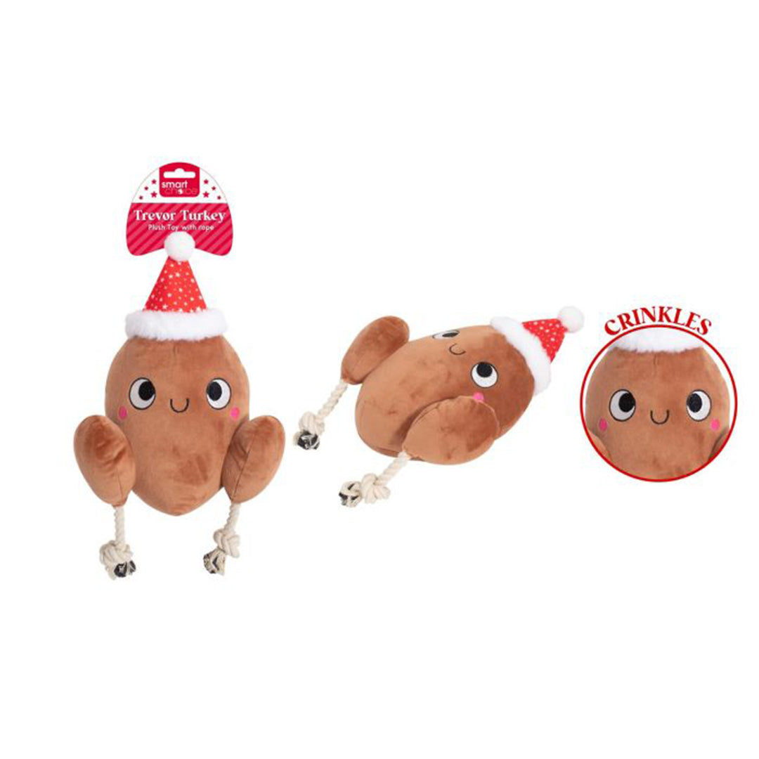Smart Choice Squeaky Plush Turkey Dog Toy