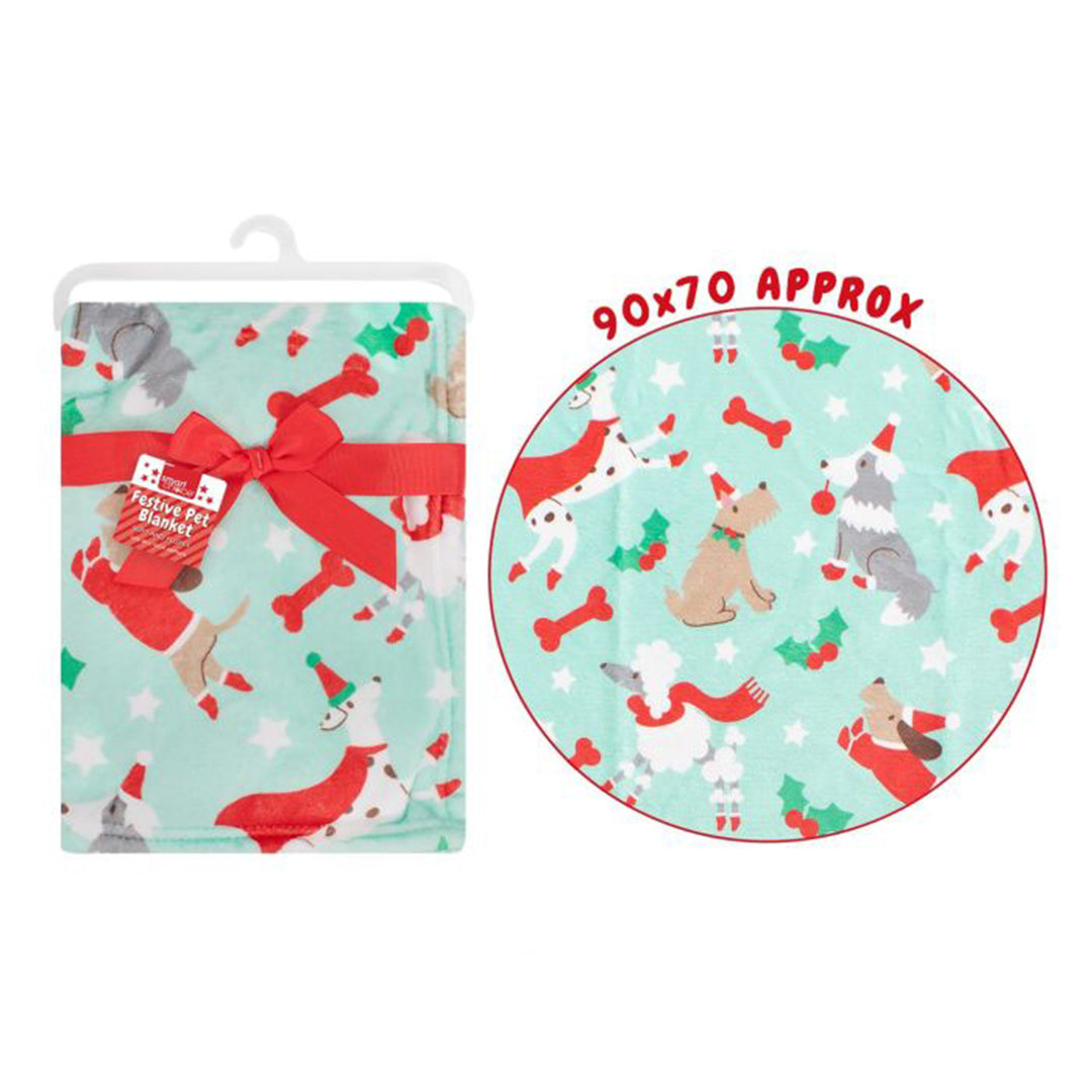 Smart Choice Super Soft Dog Print Pet Blanket 90x70cm