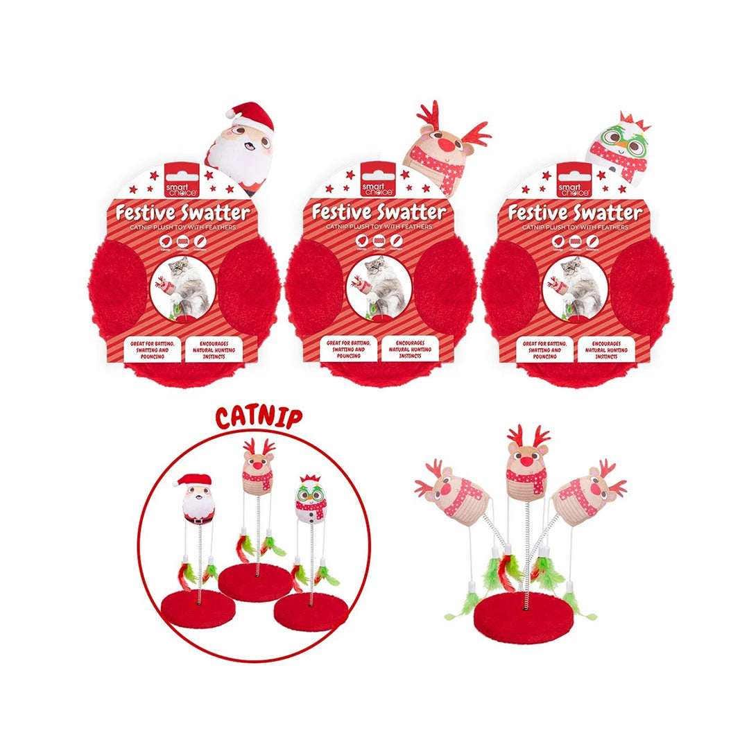 Smart Choice Festive Plush Spring Cat Toy