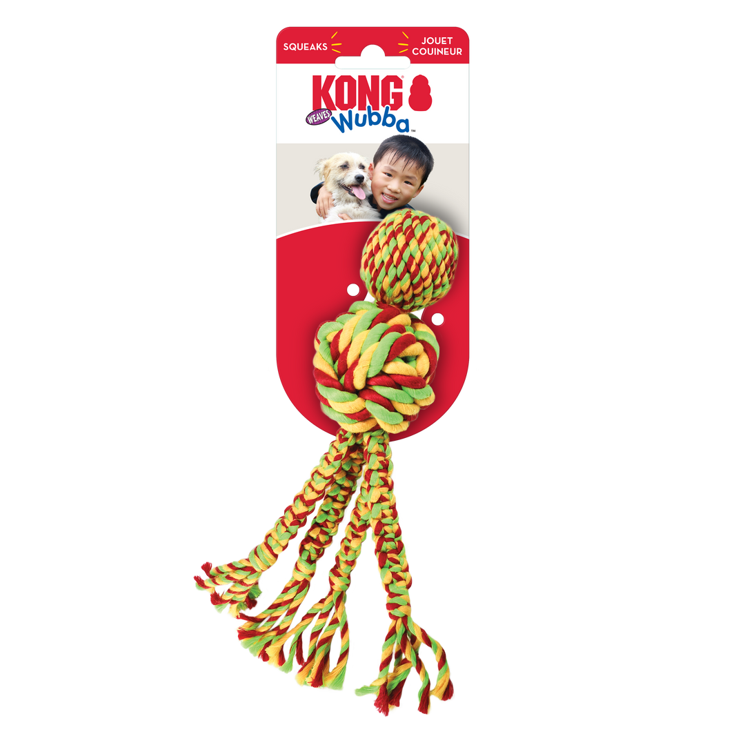 KONG Wubba Weaves with Rope