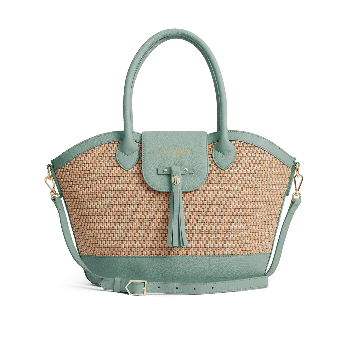 Fairfax & Favor Ladies Limited Edition Mint Windsor Basket Bag