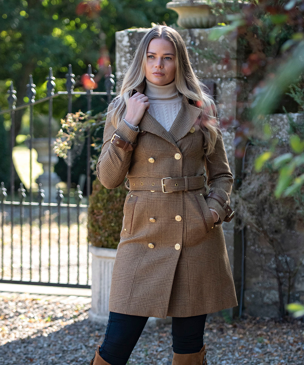 Woman wearing Holland Cooper coat