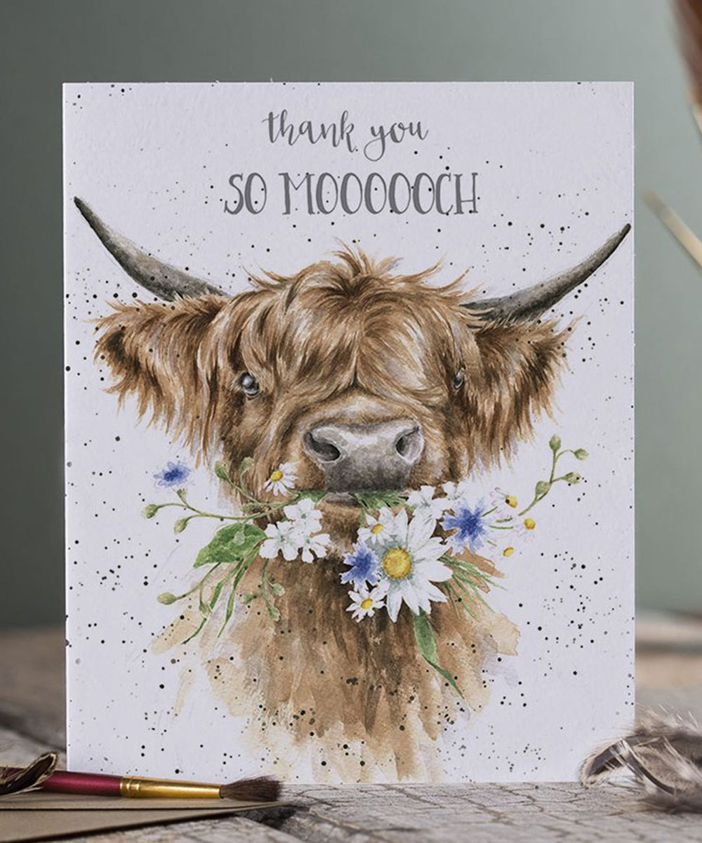 Highland Cow Greetings Card