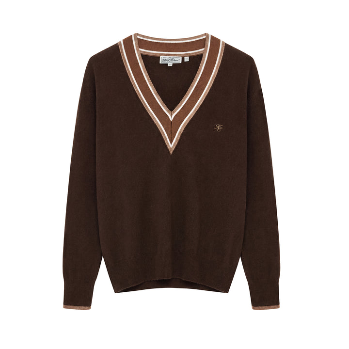 Holland Cooper Ladies Woodcote V-Neck Knit