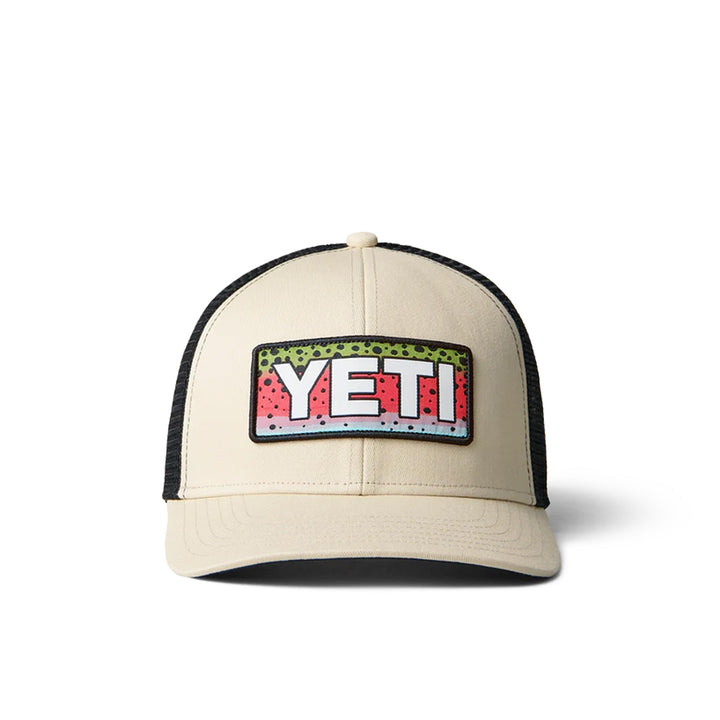 Yeti Rainbow Trout Logo Trucker Hat