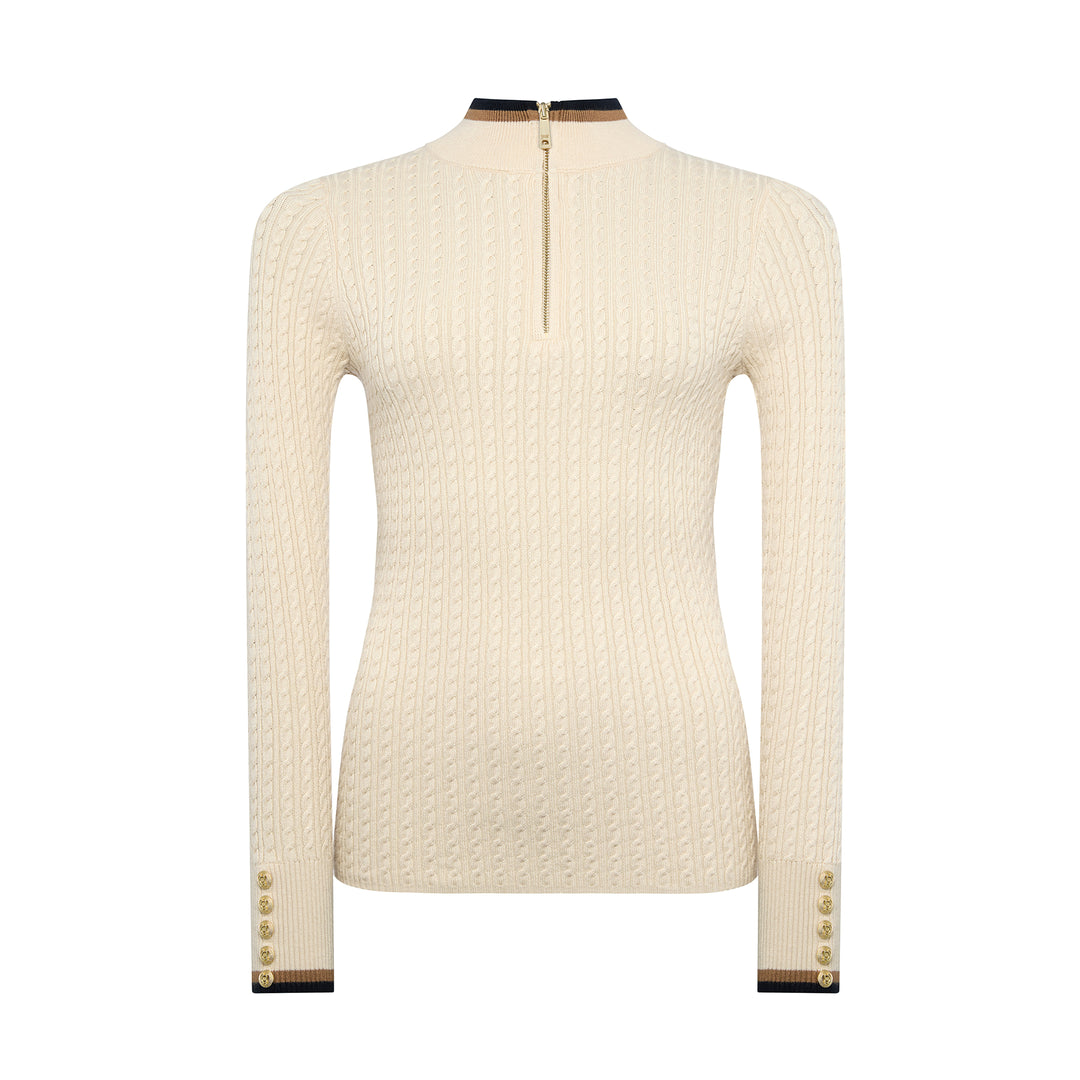 Holland Cooper Ladies Zoe Quarter Zip Knit