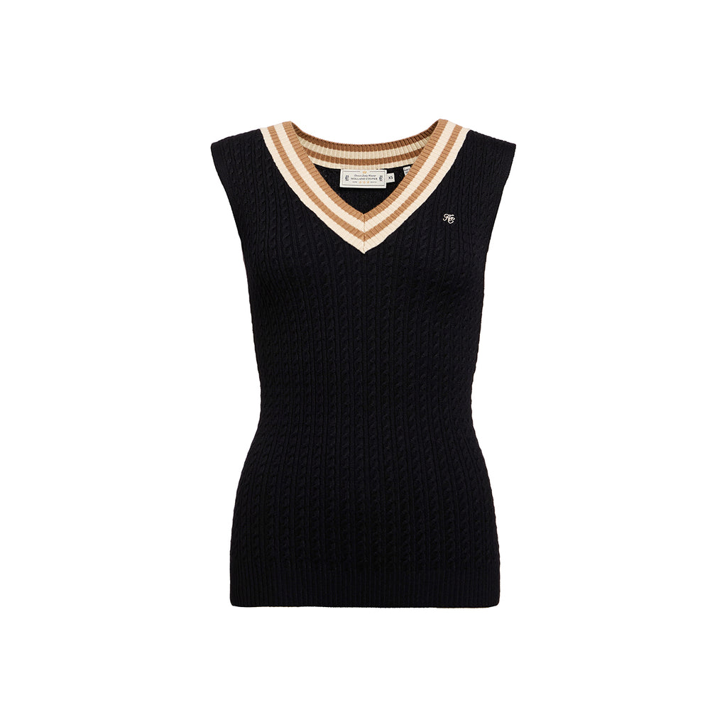 Holland Cooper Ladies Zoe Sleeveless Tank - Ink Navy | Millbry Hill