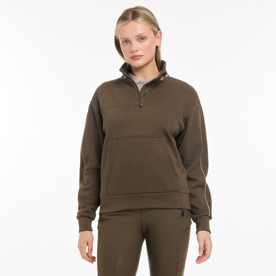 LeMieux Ladies Kali Half Zip Sweat - Alpine