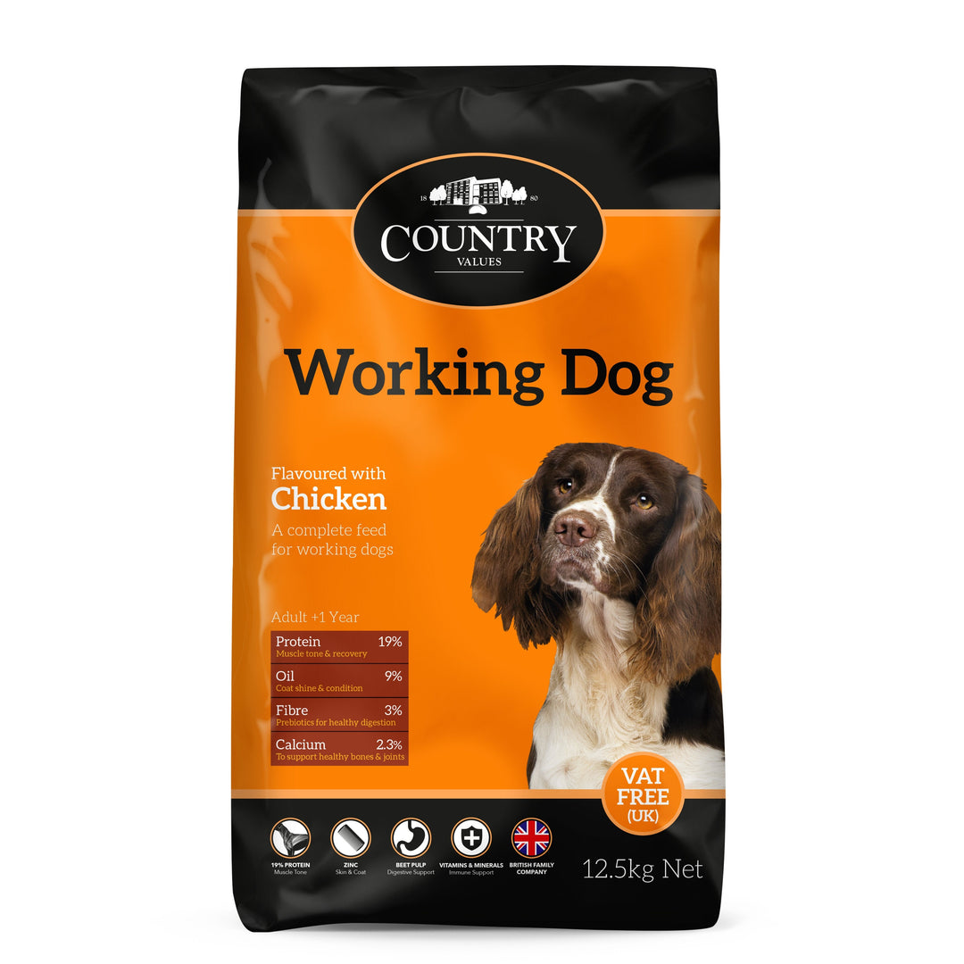 Country Value Working Dog Food with Chicken 12.5kg