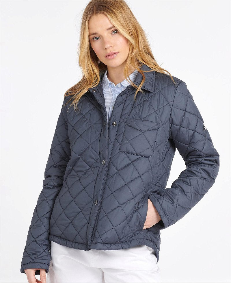 Barbour jacket sale womens blue