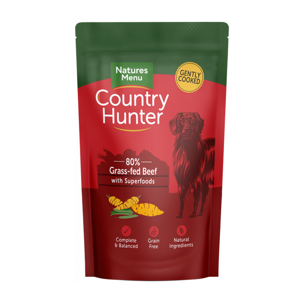 Natures Menu Country Hunter Grass Grazed Beef Pouches