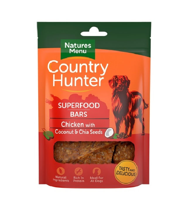 Country Hunter Superfood Bar Chicken Dog Treats 100g