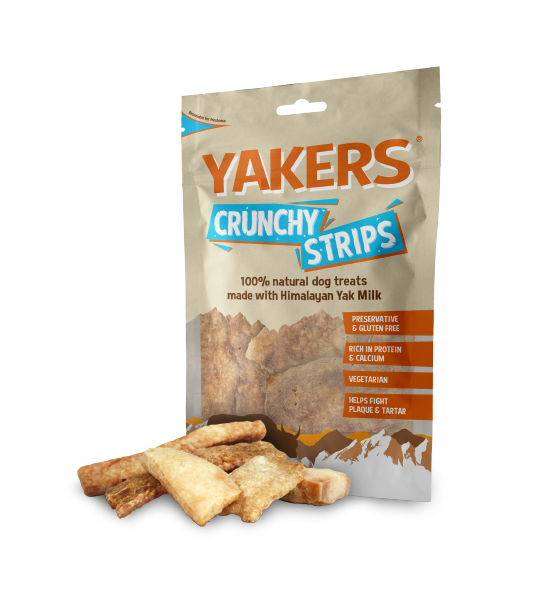 Yakers Crunchy Strips Dog Treat 70g