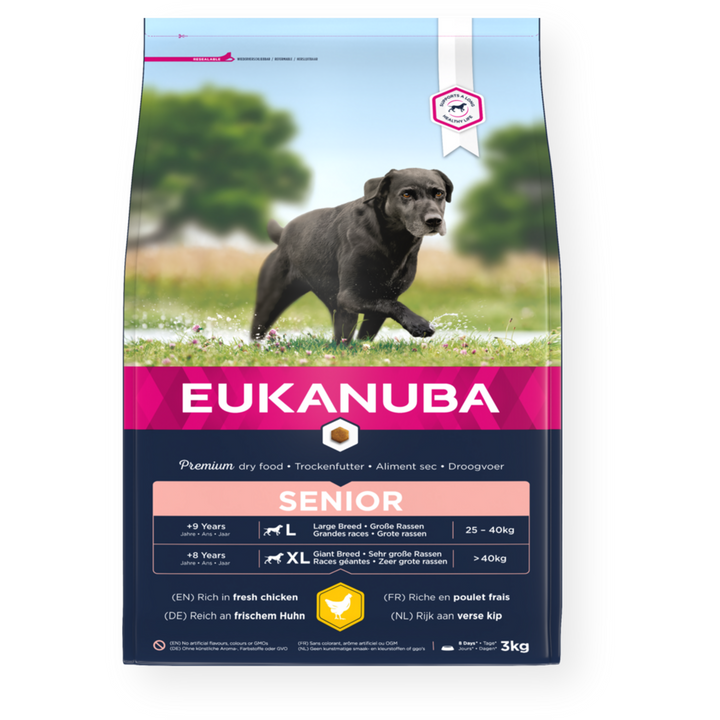 Eukanuba Senior Large Breed Dog Food with Chicken