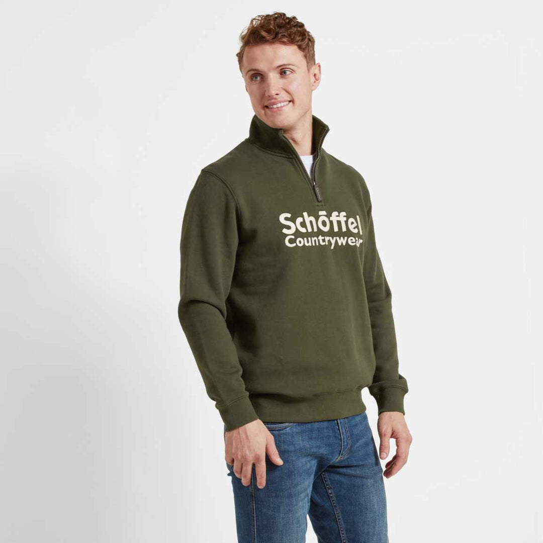 The Schoffel Mens Bude Sweatshirt in Forest#Forest