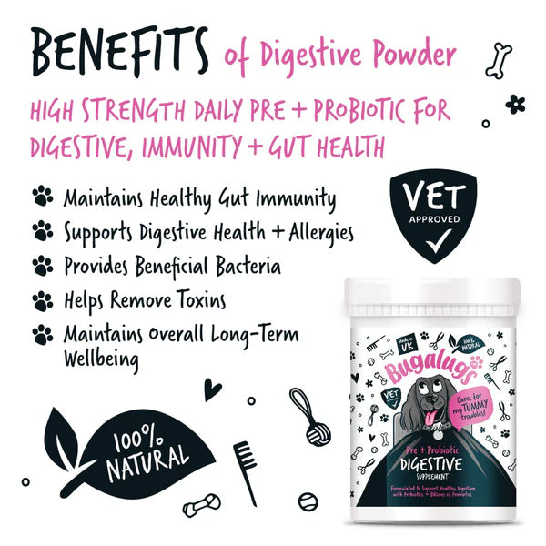 Bugalugs Pre & Probiotic Digestive Supplement