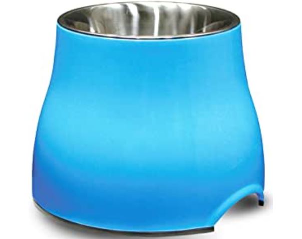 The Dogit Large Elevated Pet Dish in Blue#Blue