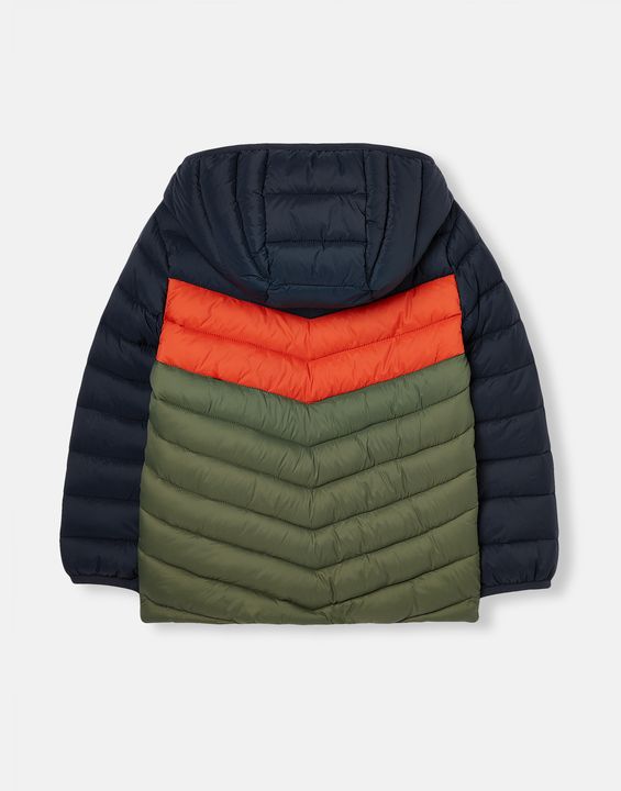 Joules Boys Cairn Colourblock Padded Packable Coat
