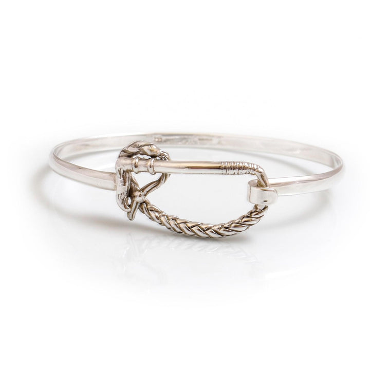 Hiho Silver Sterling Silver Whip on Top Bangle