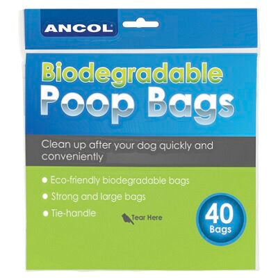 Ancol Biodegradable Poop Bags (40 Pack)