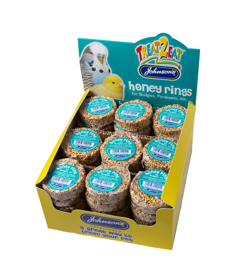 Johnsons Budgie Seed & Honey Rings