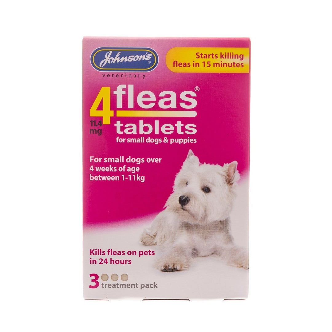 Johnsons 4Fleas Tablets for Small Dogs & Puppies 3 Pack